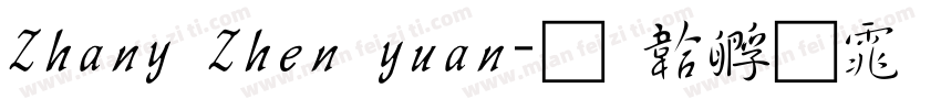 Zhany Zhen yuan字体转换
